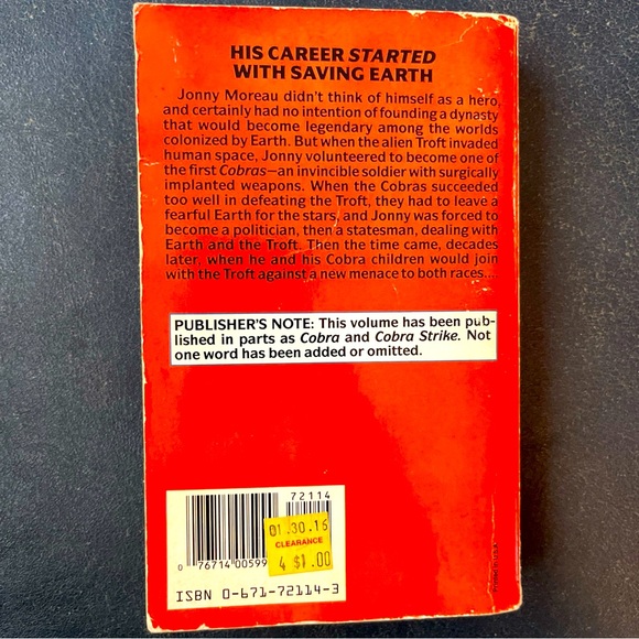 Cascade Point and Other Stories by Timothy Zahn (First Edition) + Cobras Two - Picture 12 of 16